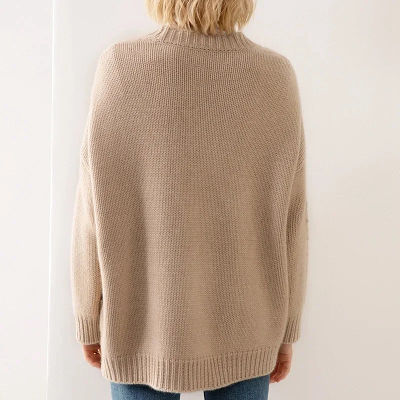 ESTELLE CABLE-KNIT CARDIGAN