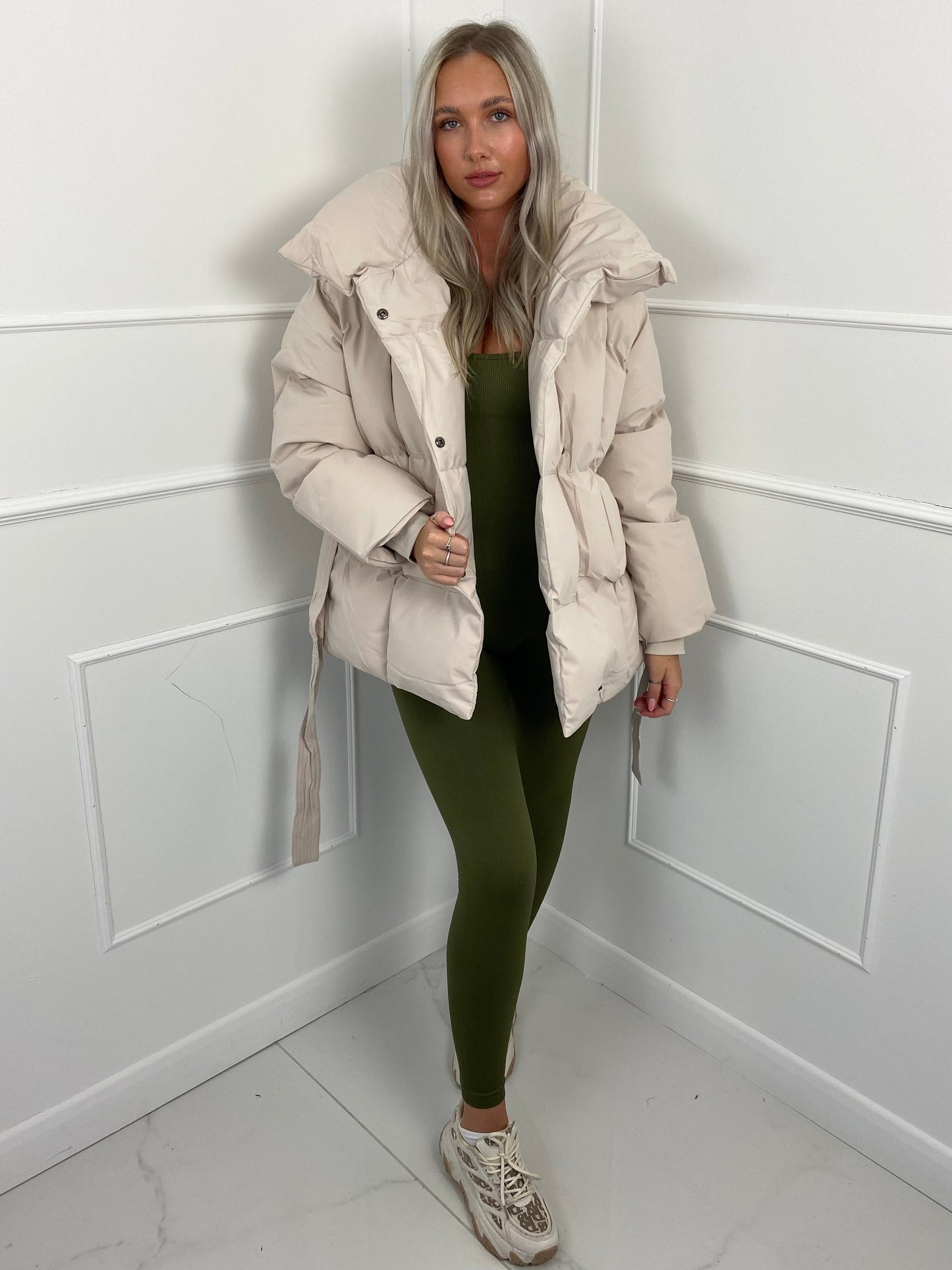 KARLY BELTED PUFFER JACKET