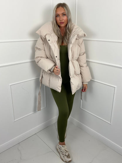KARLY BELTED PUFFER JACKET
