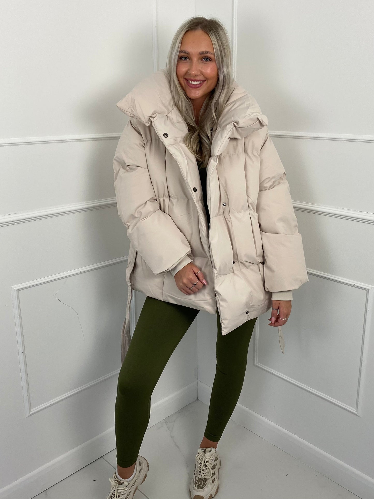 KARLY BELTED PUFFER JACKET