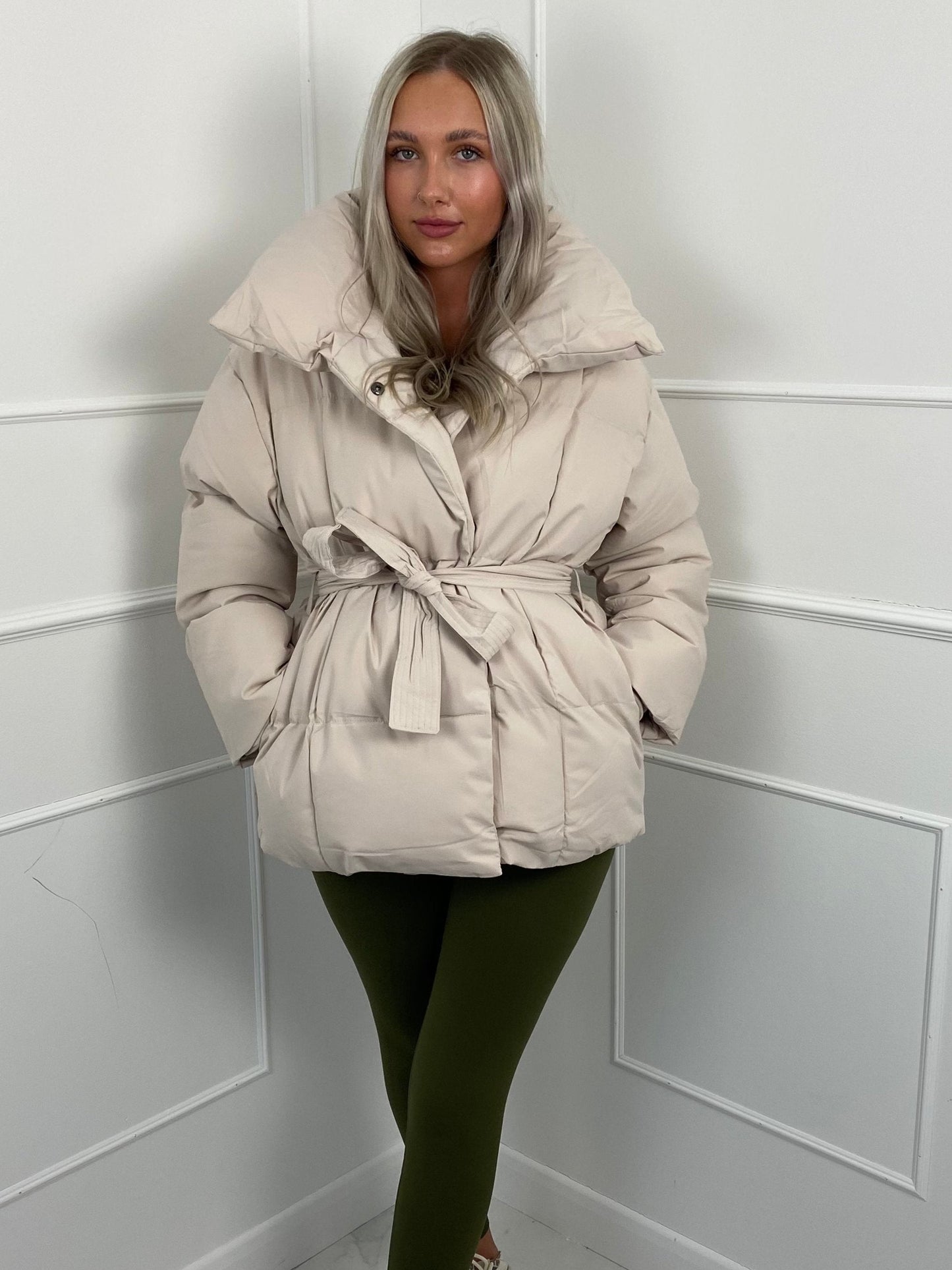 KARLY BELTED PUFFER JACKET