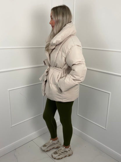 KARLY BELTED PUFFER JACKET