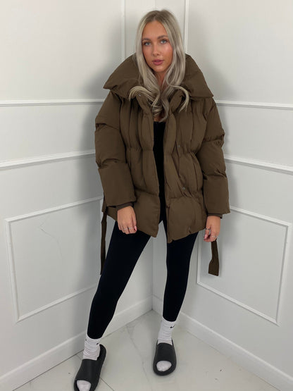 KARLY BELTED PUFFER JACKET