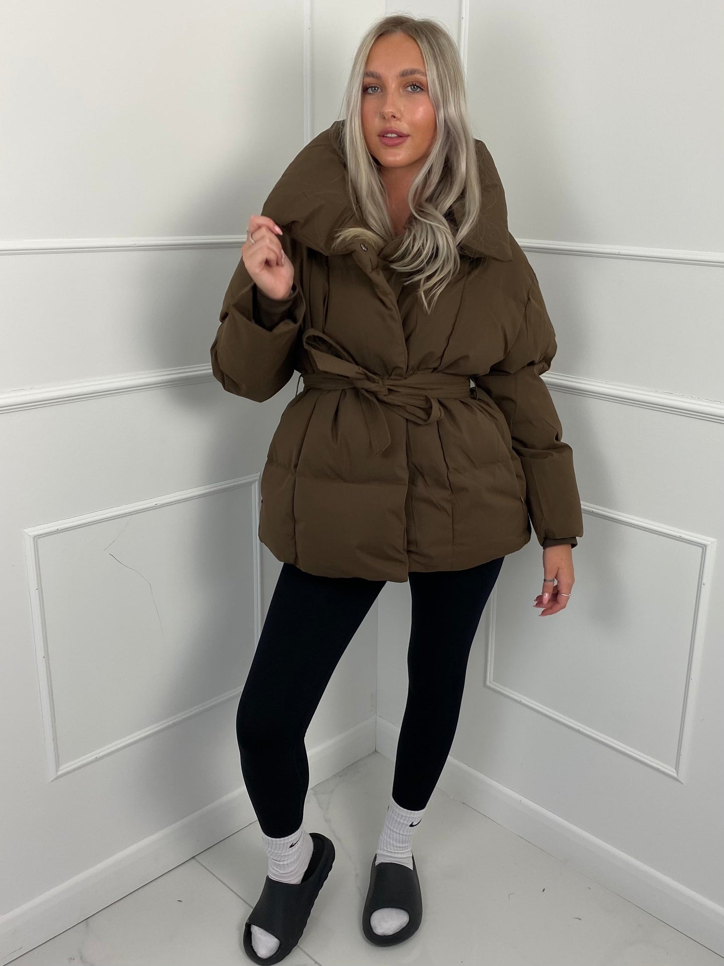KARLY BELTED PUFFER JACKET