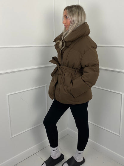KARLY BELTED PUFFER JACKET
