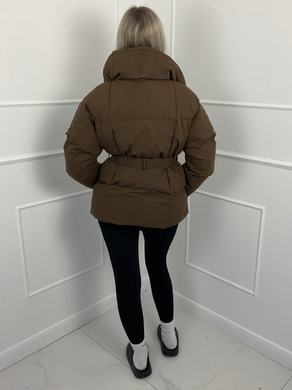 KARLY BELTED PUFFER JACKET