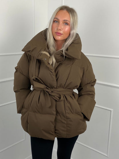 KARLY BELTED PUFFER JACKET