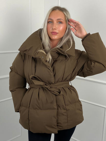 KARLY BELTED PUFFER JACKET