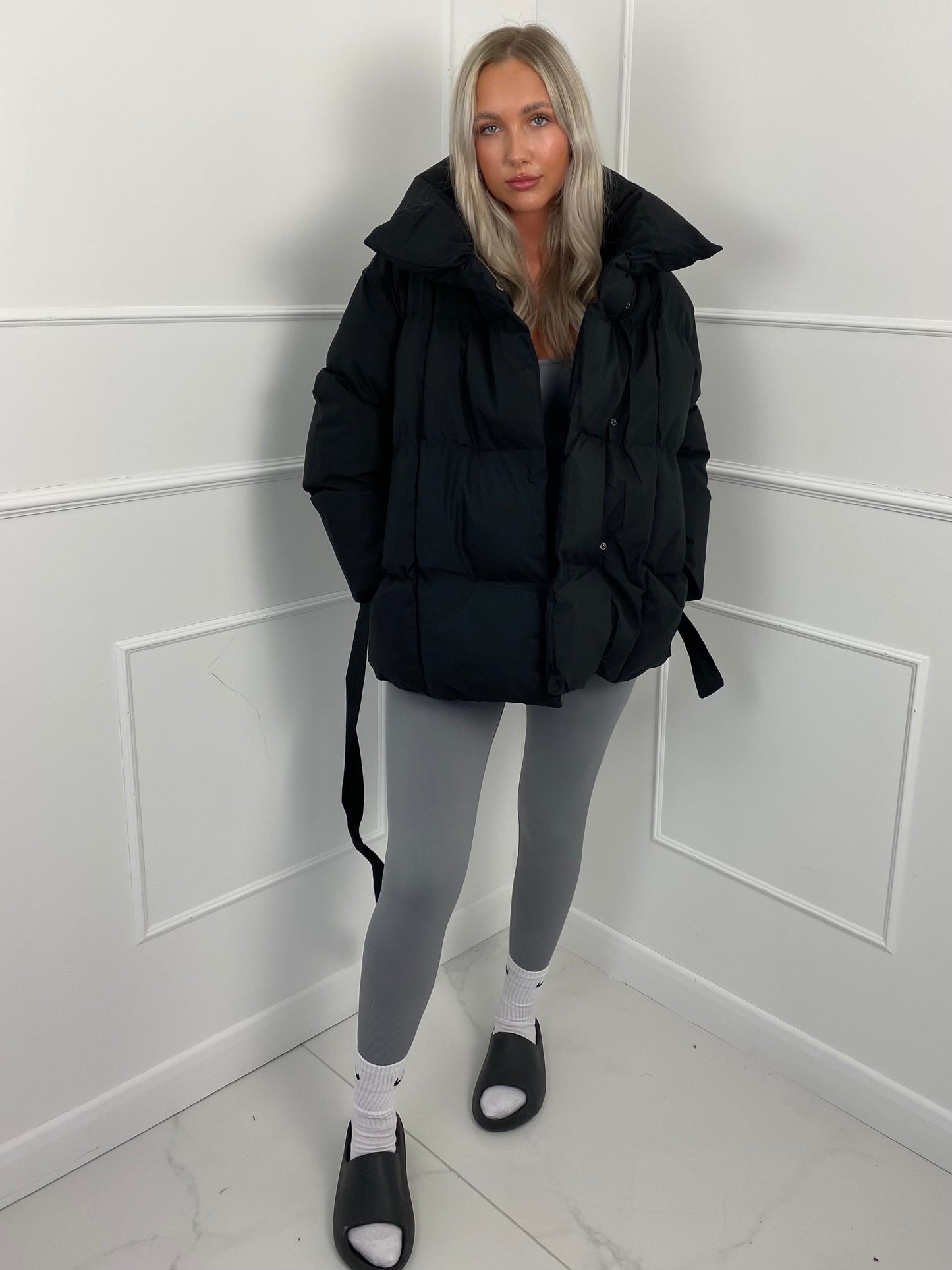 KARLY BELTED PUFFER JACKET