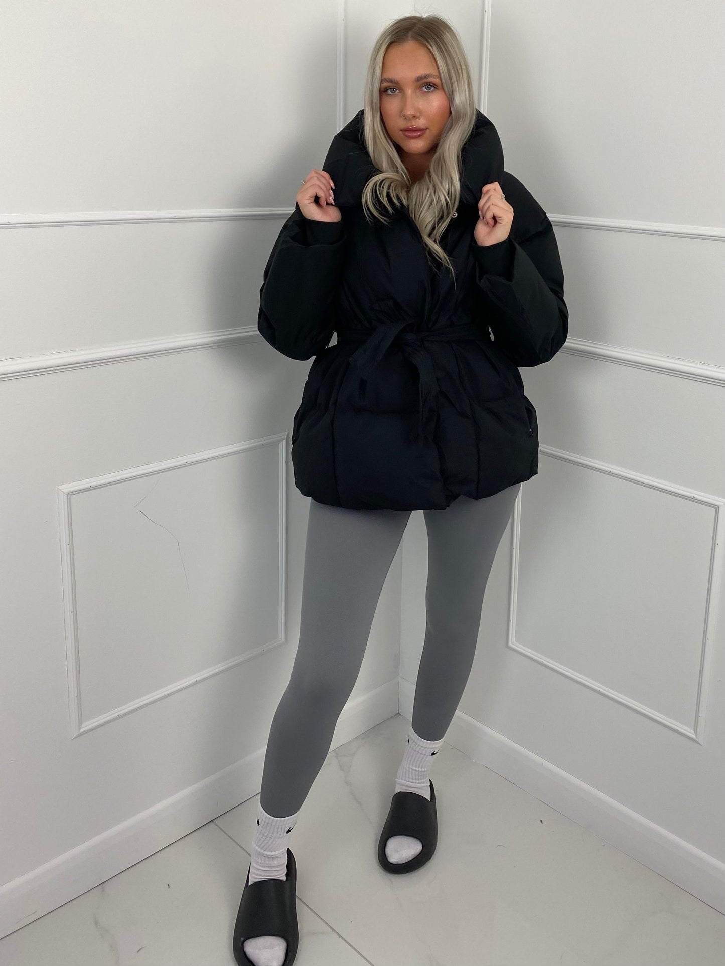 KARLY BELTED PUFFER JACKET