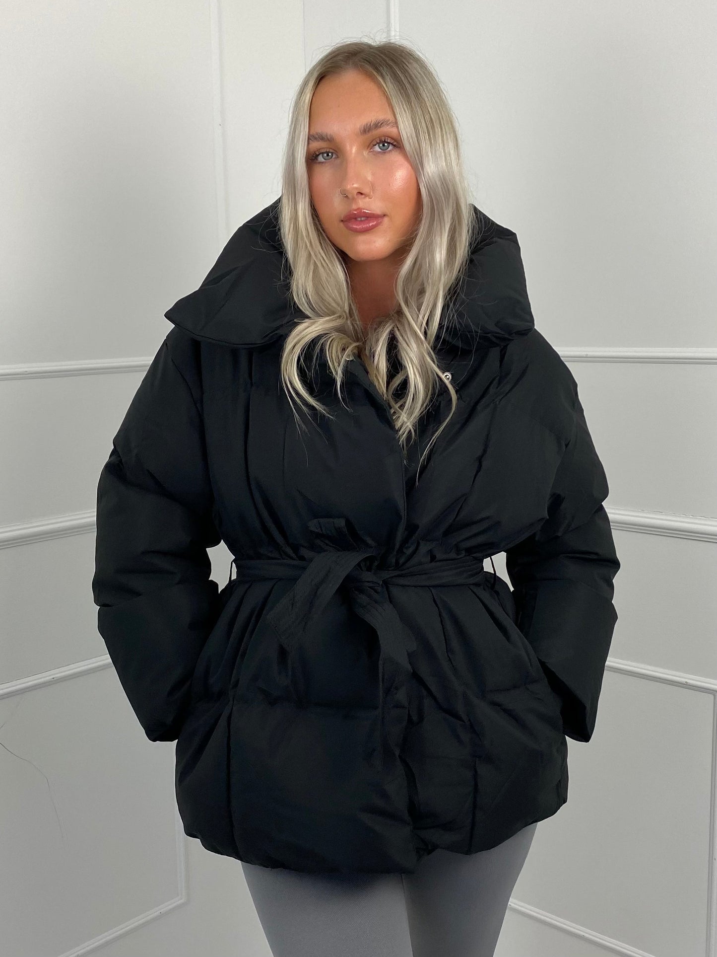 KARLY BELTED PUFFER JACKET