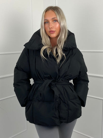 KARLY BELTED PUFFER JACKET